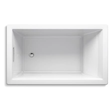 Kohler Underscore Rectangle 60" Drop In or Undermount Acrylic Soaking Tub with Reversible Drain - Image 4
