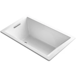 Kohler Underscore 60" Soaking Tub with End Drain and VibrAcoustic Technology