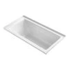 Kohler Archer 60" ExoCrylic Soaking Bathtub for Alcove Installations with Right Hand Drain