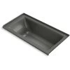 Kohler Archer 60" Three Wall Alcove Soaking Tub with Right Drain and Bask Heated Surface