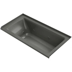 Kohler Archer 60" Drop-In Jetted Whirlpool Bath Tub - Right Drain