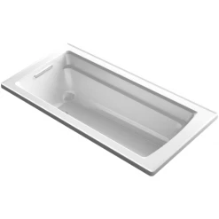 Kohler Archer 66" ExoCrylic Drop In Soaking Tub with Reversible Drain and Comfort Depth Design