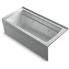 Kohler Archer 66" Three Wall Alcove Whirlpool Tub with Left Drain