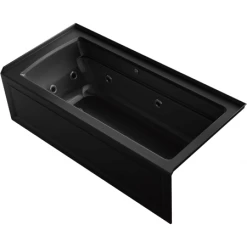 Kohler Archer 66" Three Wall Alcove Acrylic Air / Whirlpool Tub with Right Drain and Overflow