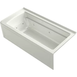 Kohler Archer 66" Three Wall Alcove Acrylic Air / Whirlpool Tub with Right Drain and Overflow