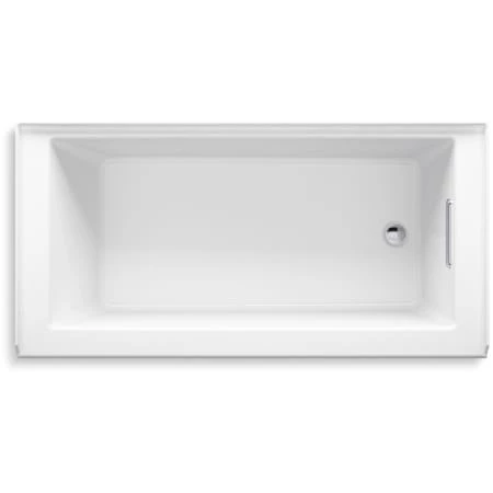 Kohler Underscore 60" Soaking Bathtub for Three Wall Alcove Installation with Right Hand Drain - Image 4