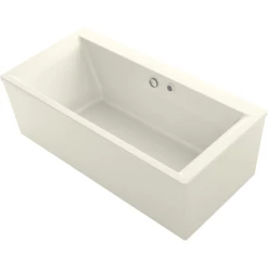Kohler Stargaze 72" Free Standing Acrylic Air Tub with Center Drain and Overflow - Bask Heated Surface Technology