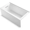 Kohler Underscore 60" X 30" Alcove Soaking Bathtub with Integral Apron, Integral Flange, and Left-Hand Drain