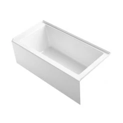 Kohler Underscore 60" Soaking Bathtub for Three Wall Alcove Installation with Right Drain and 68 Gallon Water Capacity