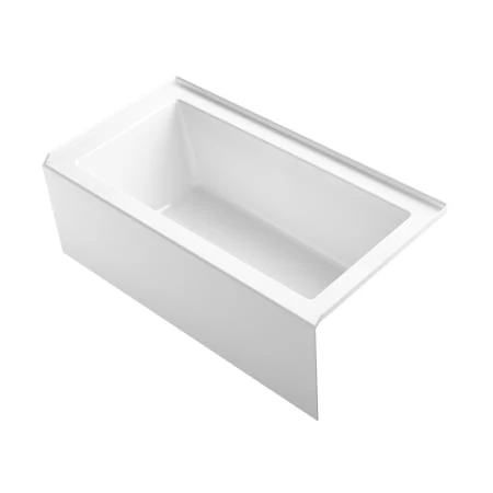 Kohler Underscore 60" Soaking Bathtub for Three Wall Alcove Installation with Right Drain
