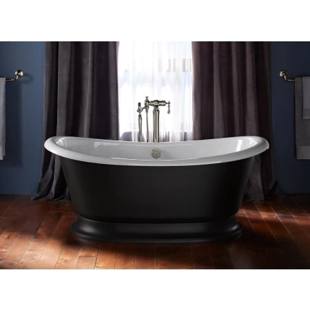Kohler Artifacts 66" Free Standing Cast Iron Soaking Tub with Center Drain - Base Sold Separately - Image 2