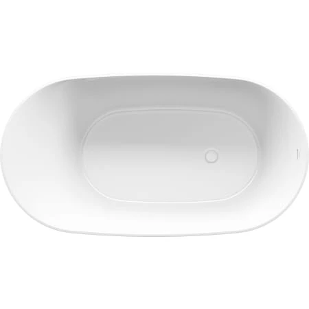 Kohler Brazn 66" Free Standing Acrylic Soaking Tub with Center Drain, Drain Assembly, and Overflow - Image 6