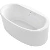 Kohler Sunstruck 61" Free Standing Acrylic Air Tub with Center Drain and Overflow