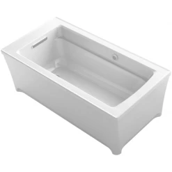 Kohler Archer 61-3/4" Free Standing Soaking Tub with Reversible Drain and Bask Heated Surface Technology