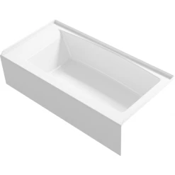 Kohler Entity 60" Three Wall Alcove Acrylic Soaking Tub with Right Drain