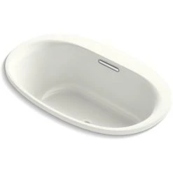 Kohler Underscore 60" Drop-In Soaking Bathtub with Center Drain and VibrAcoustic Technology