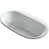 Kohler Underscore Oval 66" Drop In Acrylic Air Tub with Center Drain and Overflow