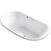 Kohler Underscore Oval 72" Drop In Acrylic Air Tub with Center Drain and Overflow