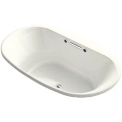 Kohler Underscore Oval 72" Drop In Acrylic Air Tub with Center Drain and Overflow