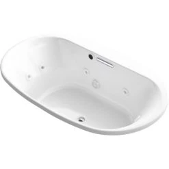 Kohler Underscore 72" Drop In Acrylic Experience Tub with Center Drain and Overflow