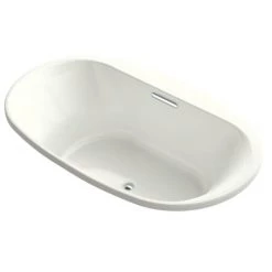 Kohler Underscore 72" Drop-In Soaking Bathtub with Center Drain and VibrAcoustic Technology