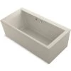 Kohler Stargaze 72" Free Standing Soaking Tub with Center Drain and Bask Heated Surface Technology