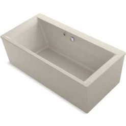 Kohler Stargaze 72" Free Standing Soaking Tub with Center Drain and Bask Heated Surface Technology