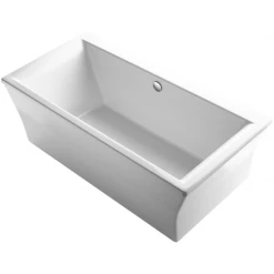 Kohler Stargaze 72" Free Standing Bath Tub with Lumbar Support and Center Drain