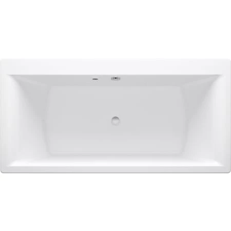Kohler Stargaze 72" x 36" Freestanding Bath with Bask Heated Surface, Fluted Shroud and Center Drain - Image 4