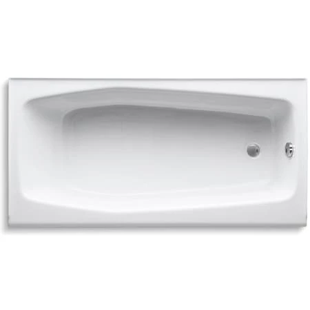 Kohler Villager Collection 60" Cast Iron Soaking Bathtub for Three Wall Alcove Installations with Right Hand Drain - Image 2