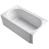 Kohler Memoirs Collection 60" BubbleMassage Bath Tub with Right Hand Drain and Polished Chrome Airjet Color Finish