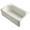 Kohler Memoirs Collection 60" BubbleMassage Bath Tub with Right Hand Drain and Polished Chrome Airjet Color Finish
