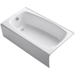 Kohler Seaforth Collection 54" Three Wall Alcove Seaforth Bath Tub with Left Hand Drain