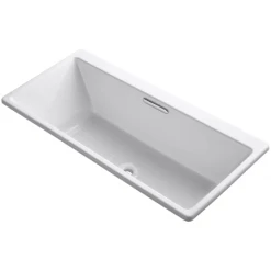 Kohler 66" Drop In Soaking Bath Tub with Center Drain from the Reve Collection