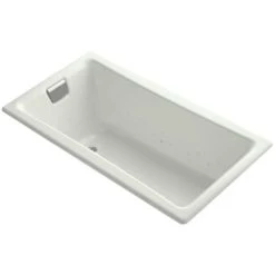 Kohler Tea-For-Two 60" Drop In Cast Iron Air Tub with Reversible Drain and Overflow