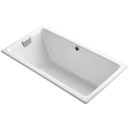 Kohler Tea-For-Two 66" Drop In Cast Iron Air Tub with Reversible Drain and Overflow
