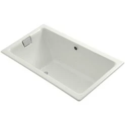 Kohler Tea-For-Two 66" Drop In Cast Iron Air Tub with Reversible Drain and Overflow