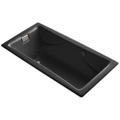 Kohler Tea-For-Two 72" Drop In Cast Iron Air Tub with Reversible Drain and Overflow