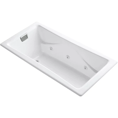 Kohler Tea-For-Two 72" Drop In, Undermount Cast Iron Experience Tub with Reversible Drain and Overflow