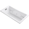 Kohler Tea-For-Two 72" Drop In, Undermount Acrylic Experience Tub with Reversible Drain, Overflow and Custom Pump Location