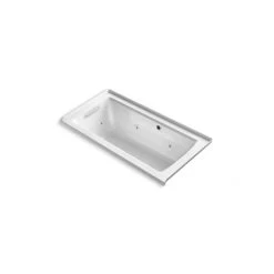 Kohler Archer 60" Alcove Acrylic Whirlpool Tub with Left Drain and Overflow