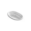 Kohler Sunward 66" Exocrylic Drop In Whirlpool Tub with Reversible Drain