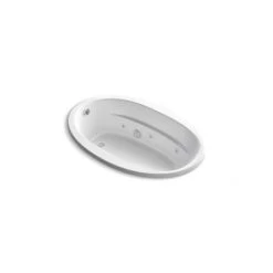 Kohler Sunward 66" Exocrylic Drop In Whirlpool Tub with Reversible Drain