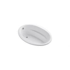 Kohler Sunward 60" Drop In Acrylic Soaking Tub with Reversible Drain and Overflow